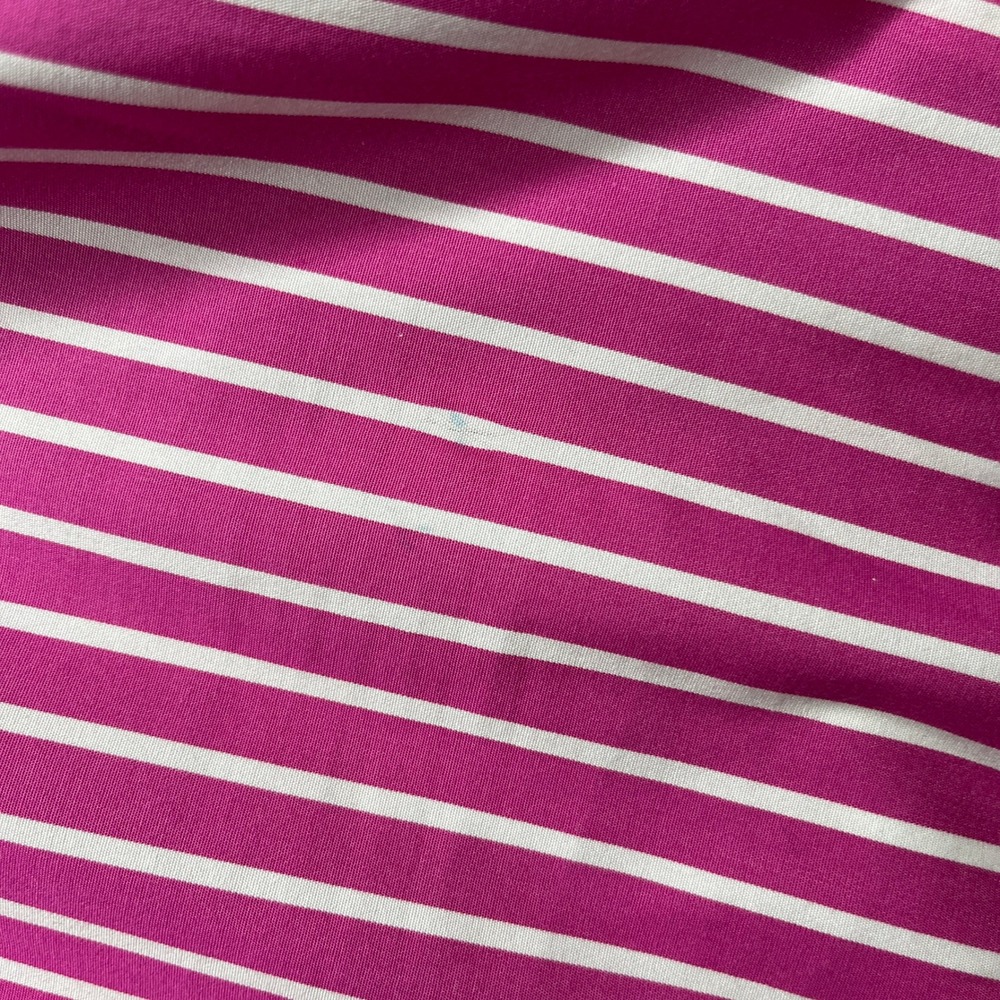 Lauren Ralph Lauren Striped Button Down Shirt Pink White 2X Plus Size Preppy - Picture 4 of 4